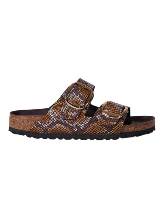 Birkenstock Shoes - Birkenstock Arizona Big Buckle Python Brown Size 8